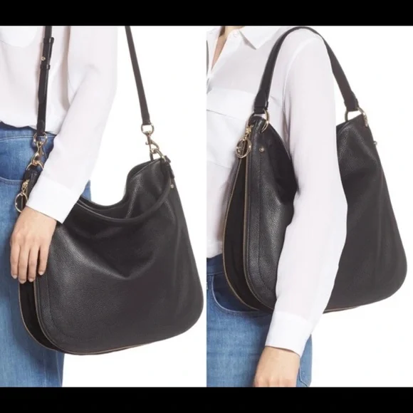 Rebecca Minkoff Bags Rebecca Minkoff Jody Convertible Black Leather Hobo Bag New Poshmark